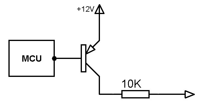 Схема канала в режиме «плюс (1мА)»